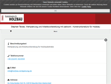 Tablet Screenshot of holzbau-werkplanung.de